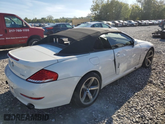2010 BMW 6 Series 650i z VIN WBAEB5C50AC224807, wystawiony jako Copart lot #73411584 z przebiegiem 112 734 mil mil oraz Szkoda całkowita • Salvage title. Historia ofert i sprzedaży dostępna na DreamBid. Obrazek 3.