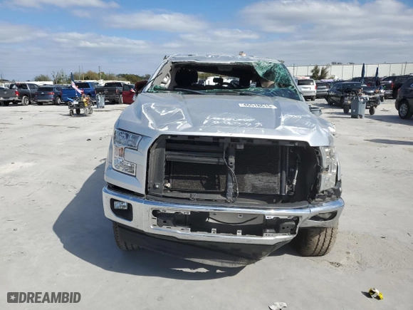 2017 Ford F-150 XL with VIN 1FTEW1C82HFB11346, listed as a Copart auction lot 46518615 with 0 mi miles and Non Repairable. Bid and sale history available at carsss.com. Image 5.
