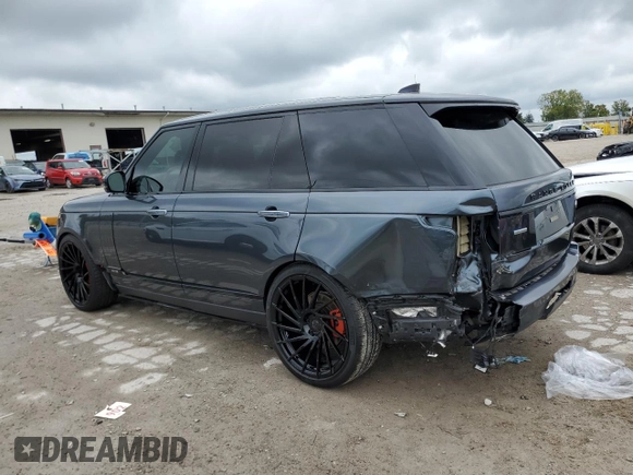 2018 Land Rover Range Rover z VIN SALGV5RE6JA503841, wystawiony jako Copart lot #73152854 z przebiegiem 26 752 mil mil oraz Szkoda całkowita • Salvage title. Historia ofert i sprzedaży dostępna na DreamBid. Obrazek 2.