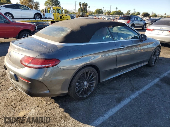 2017 Mercedes-Benz C 300 with VIN WDDWK4JB9HF444987, listed as a Copart auction lot 83881354 with 22,000 mi miles and Salvage Title. Bid and sale history available at DreamBid. Image 3.