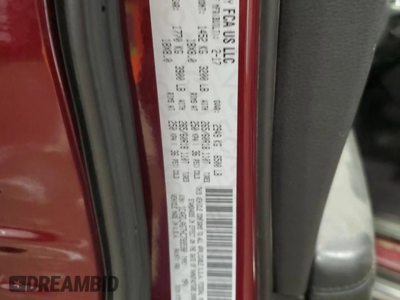2017 Dodge Durango SXT with VIN 1C4RDJAG7HC799590, listed as a Copart auction lot 82331664 with 131,606 mi miles and Clean Title. Bid and sale history available at DreamBid. Image 13.