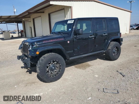 2016 Jeep Wrangler Unlimited Rubicon Hard Rock with VIN 1C4BJWFG3GL144941, listed as a Copart auction lot 45716865 with 91,532 mi miles and Salvage Title. Bid and sale history available at carsss.com. Image 1.