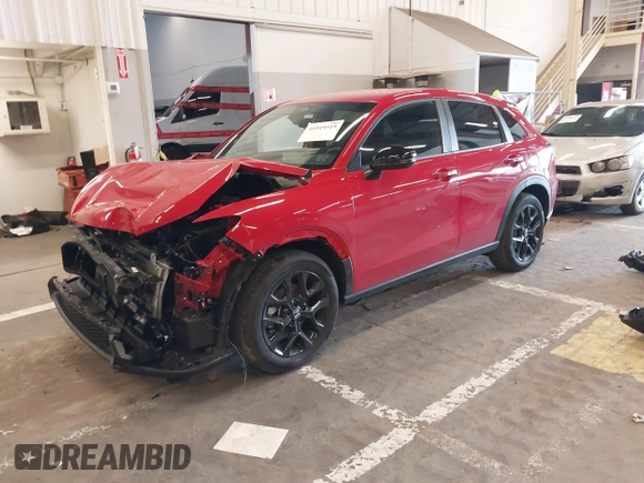 2024 Honda HR-V Sport with VIN 3CZRZ2H51RM756580, listed as a IAAI auction lot 41919519 with 7,416 mi miles and . Bid and sale history available at DreamBid. Image 18.