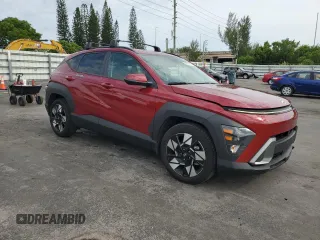 2024 Hyundai Kona SEL with VIN KM8HB3ABXRU103104, listed as a Copart auction lot 59023075 with 9,740 mi miles and Salvage title. Bid and sale history available at DreamBid. Image 4.