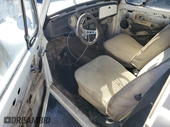 1969 Volkswagen Beetle with VIN 1190492991, listed as a Copart auction lot 46462205 with 18,726 mi miles and Clean Title. Bid and sale history available at DreamBid. Image 8.