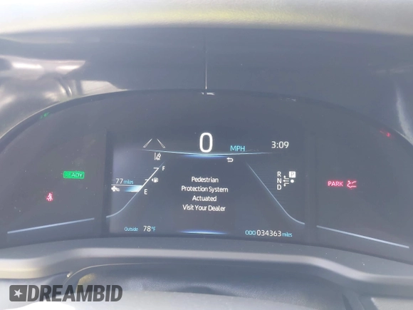2023 Toyota Mirai XLE with VIN JTDAAAAA9PA009170, listed as a IAAI auction lot 42234998 with 34,363 mi miles and . Bid and sale history available at DreamBid. Image 7.