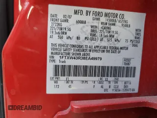 2008 Ford F-450 XL with VIN 1FTXW43R38EA49979, listed as a Copart auction lot 68886724 with 208,930 mi miles and Salvage Title. Bid and sale history available at carsss.com. Image 12.