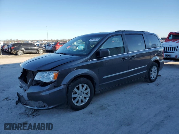 2016 Chrysler Town & Country Touring with VIN 2C4RC1BG3GR281029, listed as a Copart auction lot 46880415 with 171,321 mi miles and Salvage Title. Bid and sale history available at carsss.com. Image 1.