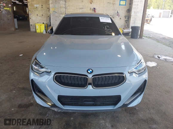 2022 BMW 2 Series M240i xDrive with VIN 3MW53CM07N8C16723, listed as a IAAI auction lot 42173534 with 26,767 mi miles and . Bid and sale history available at DreamBid. Image 12.