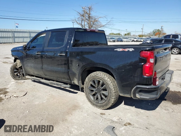 2019 Chevrolet Silverado 1500 Custom with VIN 1GCUYBEFXKZ272377, listed as a Copart auction lot 77071514 with 109,856 mi miles and Salvage Title. Bid and sale history available at DreamBid. Image 2.
