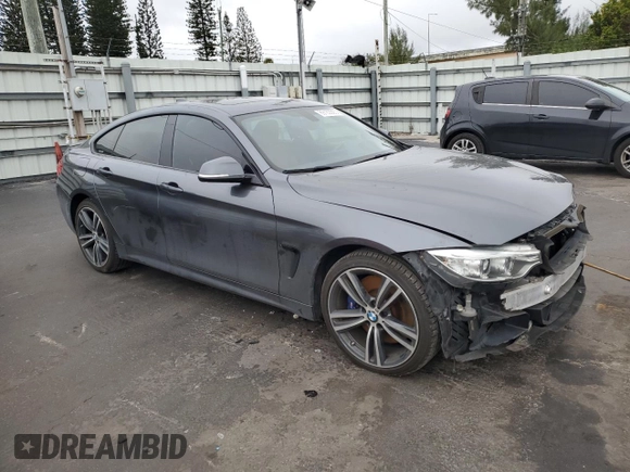 2017 BMW 4 Series 440i xDrive with VIN WBA4E5C53HG189279, listed as a Copart auction lot 89163565 with 56,449 mi miles and Salvage Title. Bid and sale history available at carsss.com. Image 4.