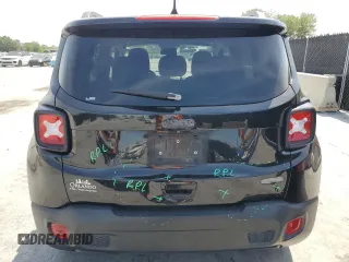 2020 Jeep Renegade Latitude with VIN ZACNJABB9LPL65716, listed as a Copart auction lot 53452695 with 66,390 mi miles and Salvage Title. Bid and sale history available at carsss.com. Image 6.