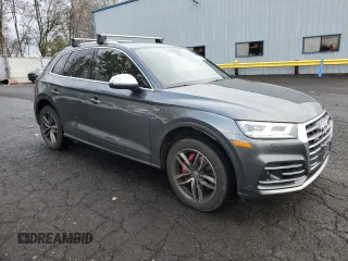2018 Audi SQ5 Prestige with VIN WA1C4AFY6J2101077, listed as a Copart auction lot 82238344 with 26,034 mi miles and Salvage Title. Bid and sale history available at DreamBid. Image 4.
