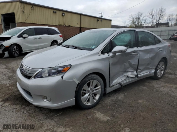 2010 Lexus HS 250h with VIN JTHBB1BA7A2011483, listed as a Copart auction lot 52552655 with 0 mi miles and Salvage Title. Bid and sale history available at carsss.com. Image 1.