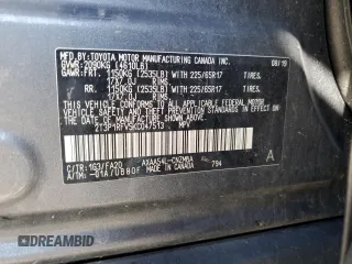 2019 Toyota RAV4 XLE with VIN 2T3P1RFV5KC047513, listed as a Copart auction lot 53023465 with 65,408 mi miles and Salvage Title. Bid and sale history available at carsss.com. Image 14.