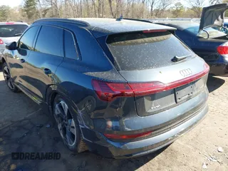 2021 Audi e-tron Premium with VIN WA1AAAGE5MB013159, listed as a IAAI auction lot 41875335 with 46,471 mi miles. Bid and sale history available at carsss.com. Image 3.