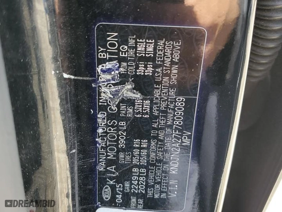 2015 Kia Soul with VIN KNDJN2A27F7809089, listed as a Copart auction lot 49698505 with 166,277 mi miles and Clean Title. Bid and sale history available at carsss.com. Image 13.