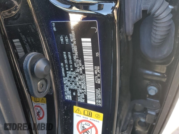 2017 Lexus NX 300h with VIN JTJBJRBZ0H2050903, listed as a Copart auction lot 43366305 with 55,965 mi miles and Salvage Title. Bid and sale history available at DreamBid. Image 12.