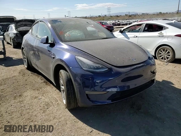 2023 Tesla Model Y Long Range with VIN 7SAYGDEE3PA081226, listed as a Copart auction lot 88674385 with Not Provided miles and Salvage Title. Bid and sale history available at DreamBid. Image 11.
