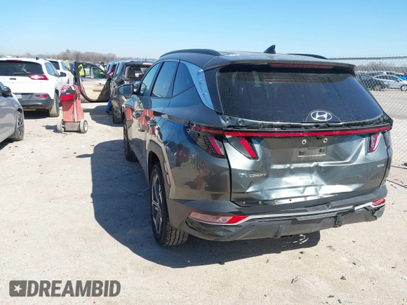 2023 Hyundai Tucson SEL with VIN 5NMJFCAE0PH201261, listed as a IAAI auction lot 41654288 with 9,937 mi miles. Bid and sale history available at carsss.com. Image 3.