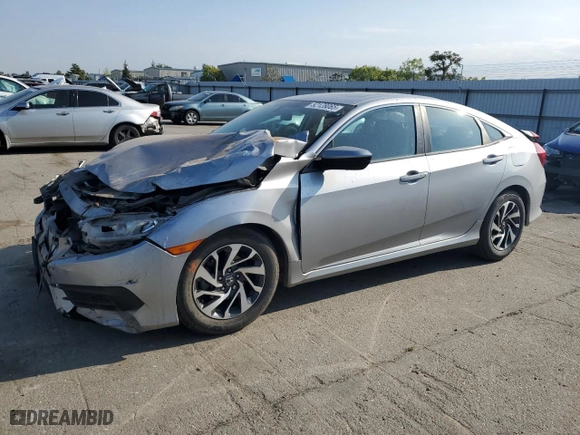 2016 Honda Civic Sedan EX with VIN 19XFC2F75GE232841, listed as a Copart auction lot 52128065 with 55,560 mi miles and Salvage Title. Bid and sale history available at carsss.com. Image 1.