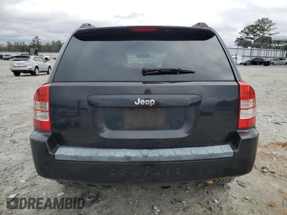 2008 Jeep Compass Sport with VIN 1J8FT47W28D766523, listed as a Copart auction lot 41433795 with 213,505 mi miles and Salvage Title. Bid and sale history available at carsss.com. Image 6.