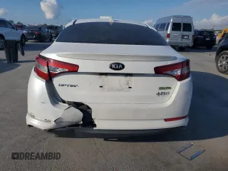 2013 Kia Optima Hybrid LX with VIN KNAGM4ADXD5047621, listed as a Copart auction lot 72852404 with 128,632 mi miles and Non Repairable. Bid and sale history available at carsss.com. Image 6.