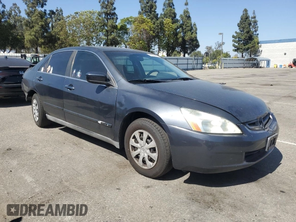 2005 Honda Accord LX с VIN 1HGCM56405A167776, выставлен на аукционе Copart как лот 61682855 с пробегом 186 017 миль миль и Списание • Salvage title. История ставок и продаж доступна на DreamBid. Изображение 4.