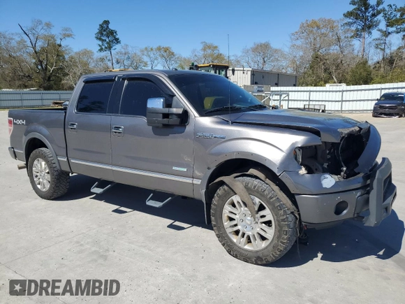 2013 Ford F-150 XL with VIN 1FTFW1ET3DFB85584, listed as a Copart auction lot 50099485 with 204,731 mi miles and Salvage Title. Bid and sale history available at carsss.com. Image 4.