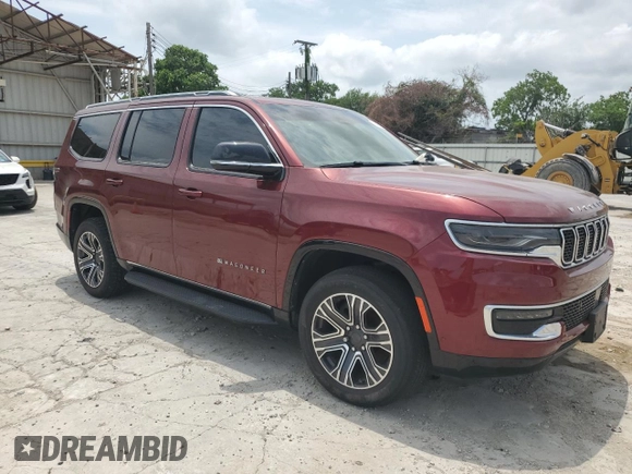2023 Jeep Grand Wagoneer with VIN 1C4SJUAT0PS543448, listed as a Copart auction lot 55463895 with 34,664 mi miles and Salvage title. Bid and sale history available at DreamBid. Image 4.