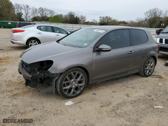 2013 Volkswagen GTI with VIN WVWFV7AJ9DW014333, listed as a Copart auction lot 44307174 with 120,753 mi miles and Salvage Title. Bid and sale history available at carsss.com. Image 1.