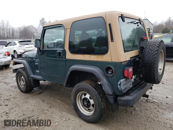 1999 Jeep Wrangler Sport with VIN 1J4FY19S2XP446059, listed as a Copart auction lot 84321994 with 183,068 mi miles and Clean Title. Bid and sale history available at carsss.com. Image 2.