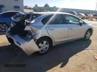 2014 Honda Civic LX with VIN 19XFB2F58EE059735, listed as a Copart auction lot 83698064 with 110,458 mi miles and Salvage Title. Bid and sale history available at carsss.com. Image 3.