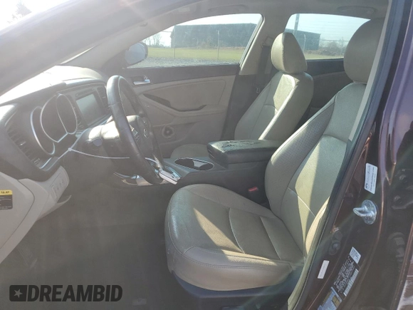 2015 Kia Optima EX with VIN 5XXGN4A71FG477921, listed as a Copart auction lot 46577475 with 117,873 mi miles and Salvage title. Bid and sale history available at DreamBid. Image 7.