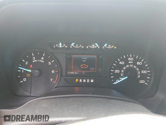 2019 Ford F-150 XL with VIN 1FTFW1E51KFC28124, listed as a Copart auction lot 54140585 with 14,881 mi miles and Salvage Title. Bid and sale history available at carsss.com. Image 9.