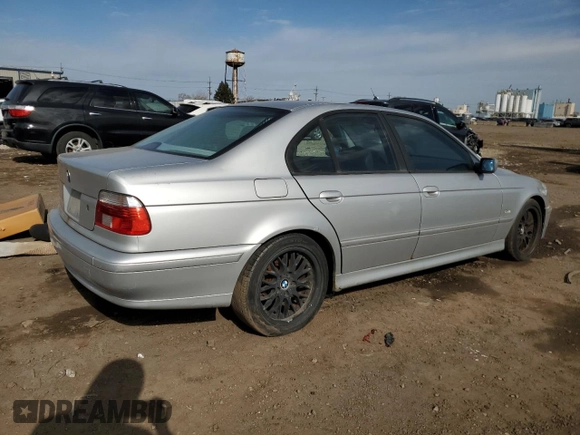 2002 BMW 5 Series 530iA with VIN WBADT63482CH93799, listed as a Copart auction lot 52246255 with 0 mi miles and Clean Title. Bid and sale history available at carsss.com. Image 3.