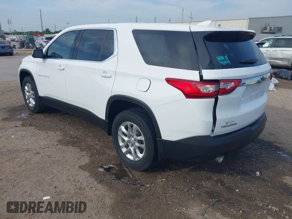 2021 Chevrolet Traverse LS z VIN 1GNERFKW7MJ169763, wystawiony jako IAAI lot #42041579 z przebiegiem 59 840 mil mil oraz . Historia ofert i sprzedaży dostępna na DreamBid. Obrazek 3.