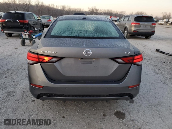 2020 Nissan Sentra SV with VIN 3N1AB8CV9LY303036, listed as a Copart auction lot 46229804 with 103,755 mi miles and Salvage Title. Bid and sale history available at carsss.com. Image 6.