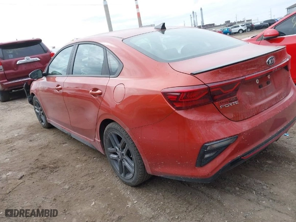 2021 Kia Forte GT-Line with VIN 3KPF34AD1ME414069, listed as a IAAI auction lot 41697652 with 77,158 mi miles. Bid and sale history available at carsss.com. Image 3.