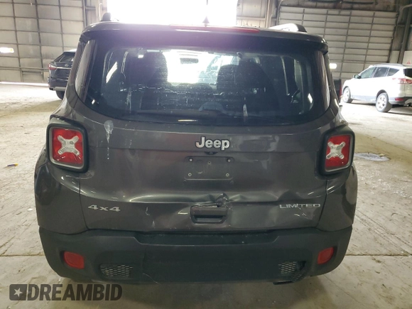 2019 Jeep Renegade Limited with VIN ZACNJBD11KPJ85770, listed as a Copart auction lot 59096285 with 71,635 mi miles and Salvage title. Bid and sale history available at DreamBid. Image 6.
