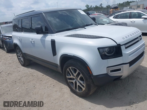 2023 Land Rover Defender SE with VIN SALEPEEU2P2197884, listed as a IAAI auction lot 42097877 with 15,492 mi miles and . Bid and sale history available at DreamBid. Image 1.