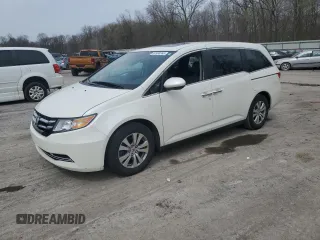 2017 Honda Odyssey EX-L with VIN 5FNRL5H69HB011998, listed as a Copart auction lot 52980365 with 68,405 mi miles and Salvage Title. Bid and sale history available at DreamBid. Image 1.