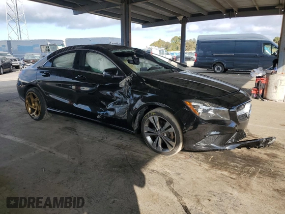 2015 Mercedes-Benz CLA 250 with VIN WDDSJ4EB1FN176192, listed as a Copart auction lot 50578155 with 124,292 mi miles and Salvage Title. Bid and sale history available at DreamBid. Image 4.