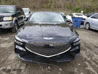 2022 Genesis G70 2.0T with VIN KMTG34TA0NU103227, listed as a Copart auction lot 48777013 with 15,901 mi miles. Bid and sale history available at carsss.com. Image 5.