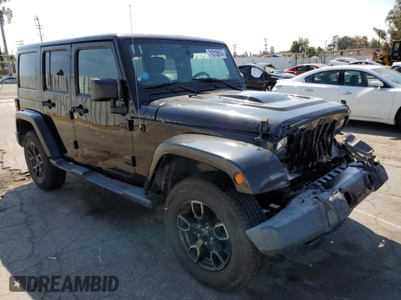 2018 Jeep Wrangler JK Unlimited Altitude with VIN 1C4BJWEG5JL820816, listed as a Copart auction lot 71212614 with 76,630 mi miles and Salvage Title. Bid and sale history available at carsss.com. Image 4.