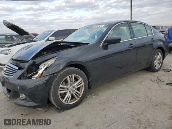 2012 Infiniti G25 Sedan x with VIN JN1DV6AR2CM860226, listed as a Copart auction lot 83296134 with 0 mi miles and Clean Title. Bid and sale history available at carsss.com. Image 1.