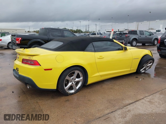2015 Chevrolet Camaro LT with VIN 2G1FF3D3XF9221515, listed as a IAAI auction lot 41017371 with 118,438 mi miles. Bid and sale history available at carsss.com. Image 4.