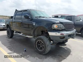 2001 Ford F-150 SuperCrew XLT with VIN 1FTRW08L31KD55237, listed as a IAAI auction lot 41862951 with 1 mi miles. Bid and sale history available at carsss.com. Image 1.