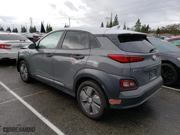 2020 Hyundai Kona Electric SEL with VIN KM8K23AG5LU072577, listed as a Copart auction lot 42927953 with 13,811 mi miles. Bid and sale history available at carsss.com. Image 2.