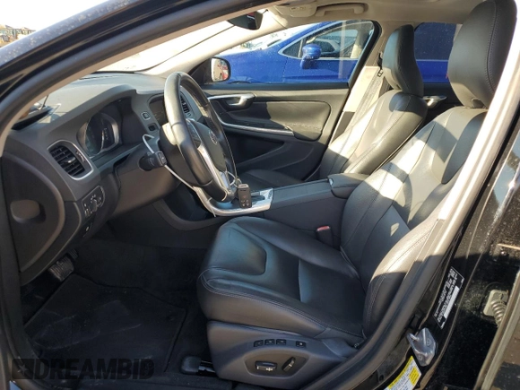 2015 Volvo S60 T5 Drive-E Premier with VIN YV140MFK4F2338462, listed as a Copart auction lot 48485665 with 57,695 mi miles and Salvage title. Bid and sale history available at DreamBid. Image 7.